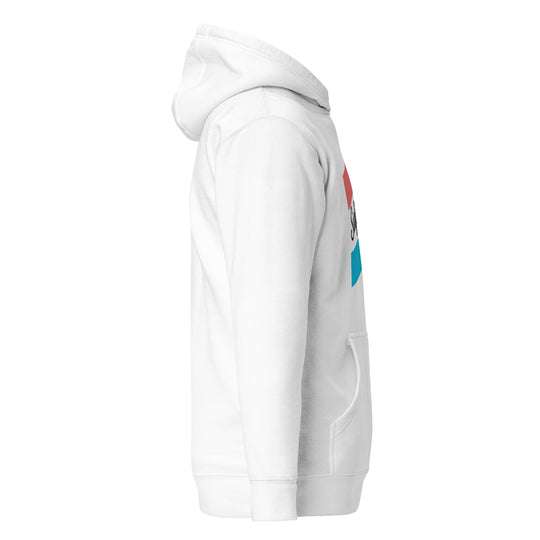 Men's Athletic Fit Surfinity Ice Cream Retro Hoodie - White